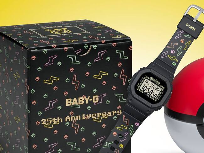 Por los 25 años del BABY–G, Casio lanzará edición especial de Pikachu
