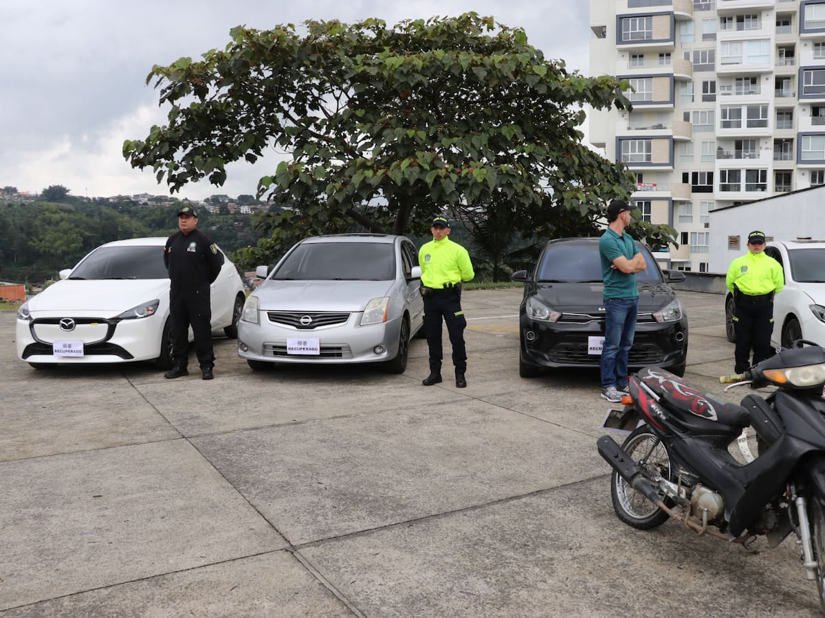 Recuperan nueve vehículos en Risaralda, habían sido robados en varias regiones del país