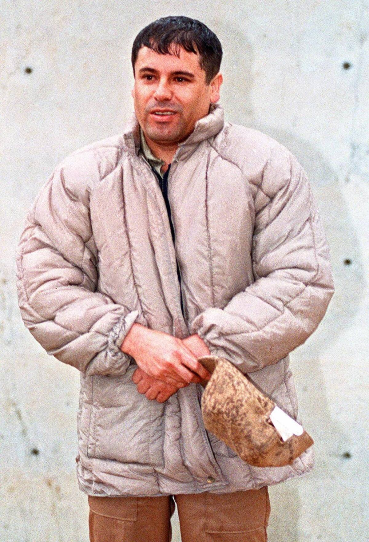 Foto de archivo del 10 de junio 1993, donde sale el capo mexicano Joaquín 'El Chapo' Guzmán en el Almoloya de Juárez, una prisión de alta seguridad en las afueras de la ciudad de México.