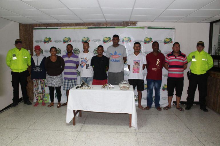 Los integrantes de la banda "Los Panelas"