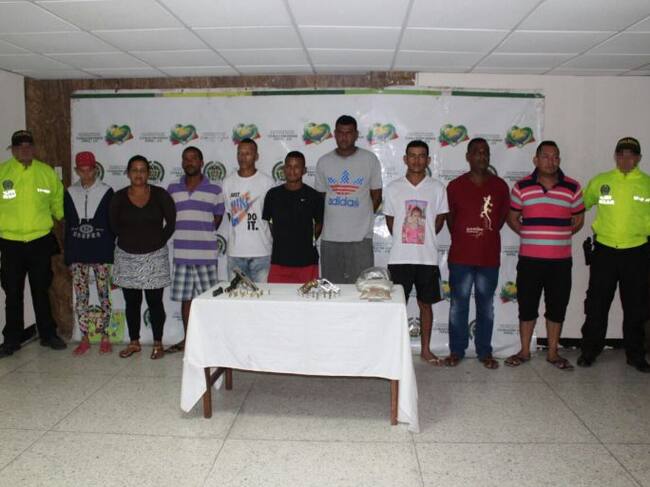 Los integrantes de la banda "Los Panelas"