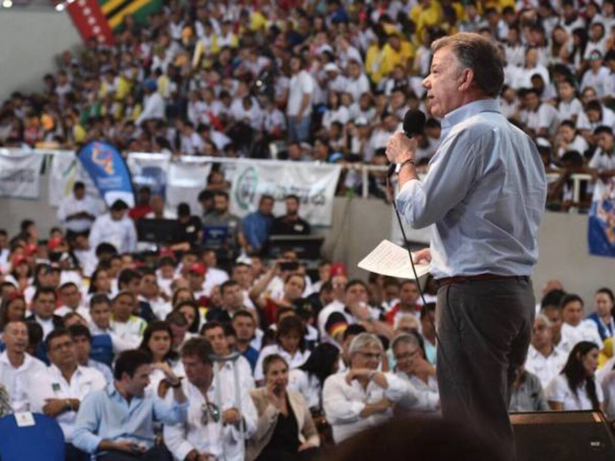 Santos pedirá al Congreso la creación del Ministerio del Deporte