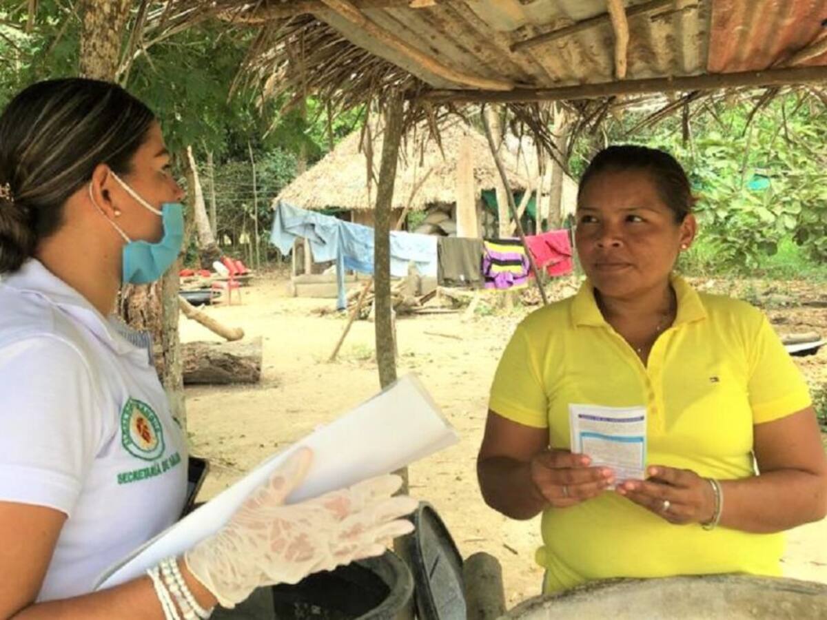 Labores de sensibilización contra el Covid-19 en Magangué, Bolívar