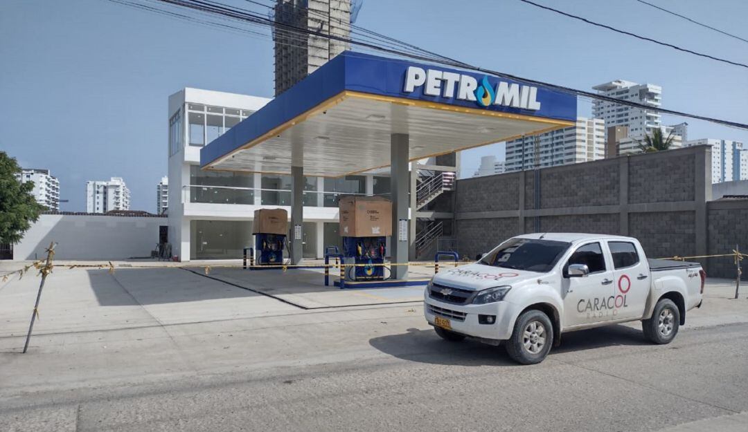 La estación de servicios está ubicada en la carrera 14 con calle 42