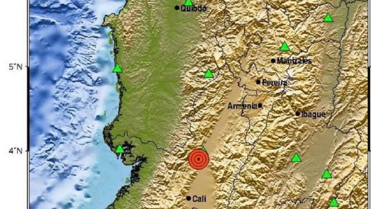 Leve temblor se registró este domingo en el centro del Valle