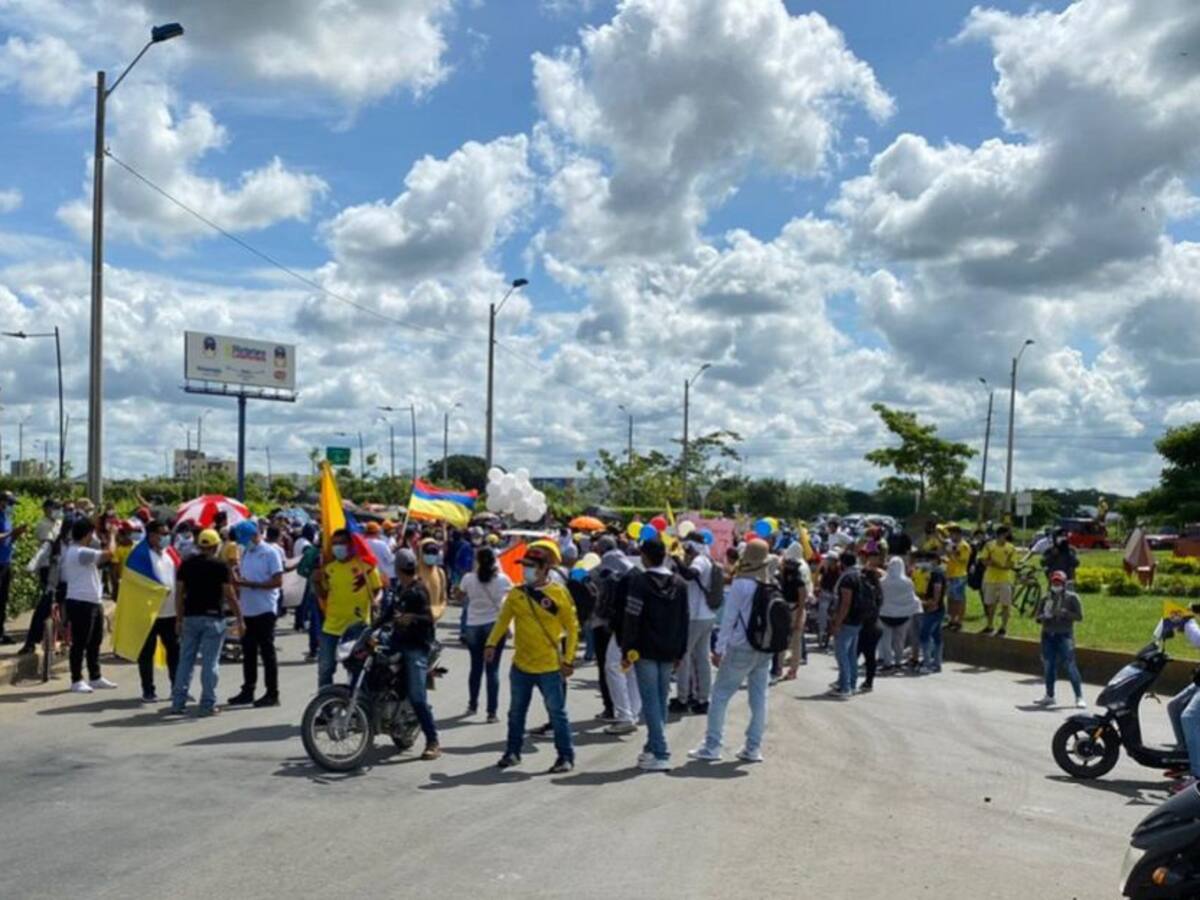 Protesta pacífica de la CUT y Ademacor en Montería