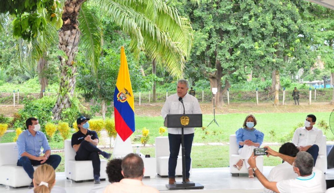Presidente Iván Duque anunció inversión para proyectos estratégicos en el Magdalena