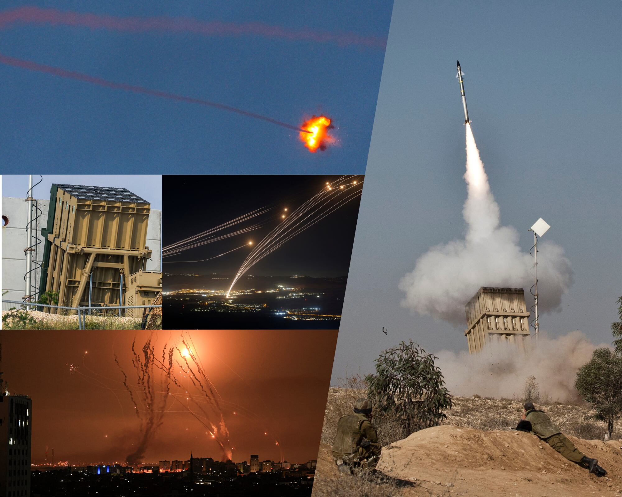 El mecanismo de defensa antiaérea israelí ha sido el personaje clave de la defensa del país judío tras un año de guerra abierta en la región.
(Foto: Caracol Radio / Getty)