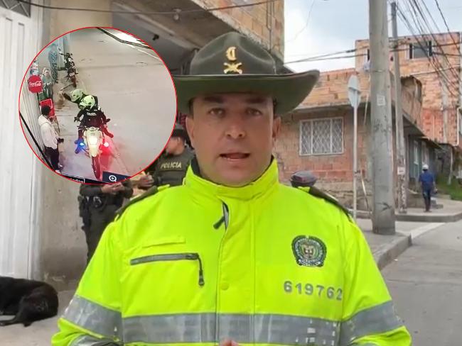 Mayor Jimmy Cortés junto a clip de uniformados golpeando a perrita callejera.