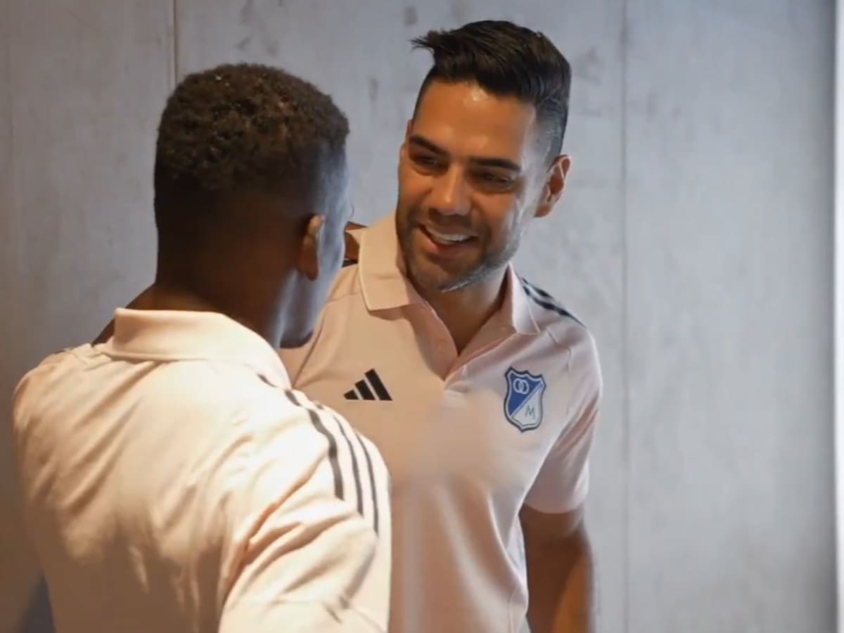 “Te amo, gracias por volver”: Así fue el reencuentro de Falcao con sus compañeros de Millonarios