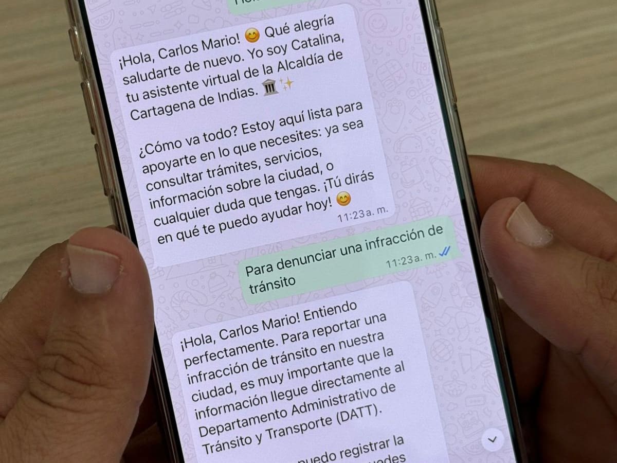 Por WhatsApp se puede denunciar a los cartageneros infractores de tránsito