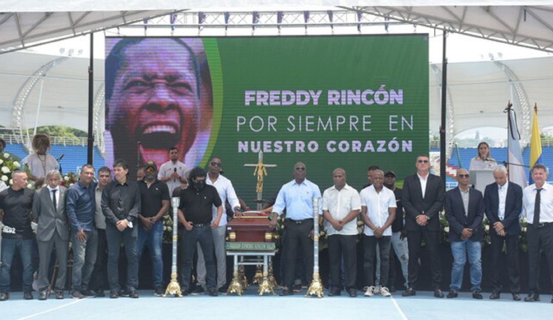 Ceremonia de despedida de Freddy Rincón