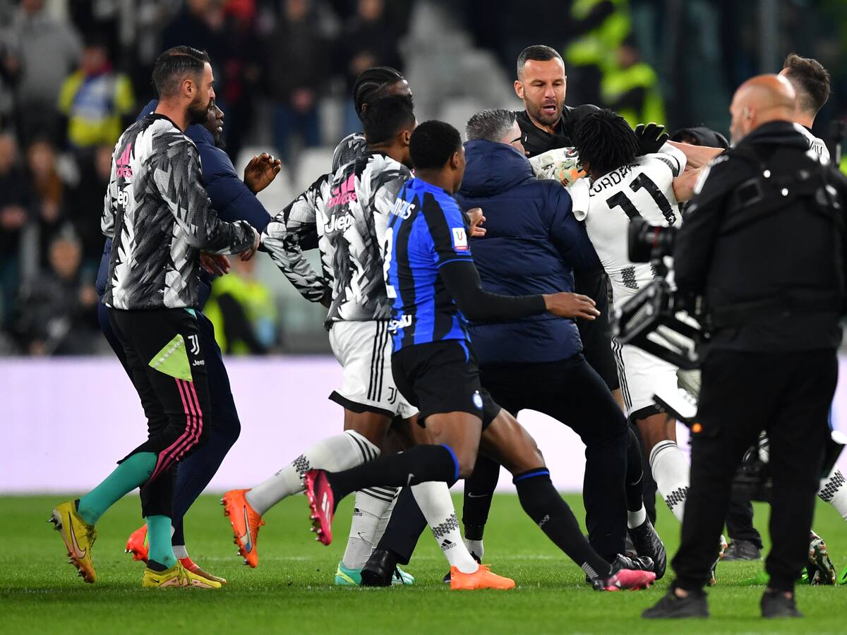 Video: así fue el encontronazo entre Cuadrado y Handanovic que terminó en expulsión