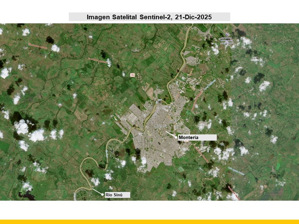 Más de 100.000 hectáreas fueron afectadas por las inundaciones en Córdoba. Foto: UNGRD.