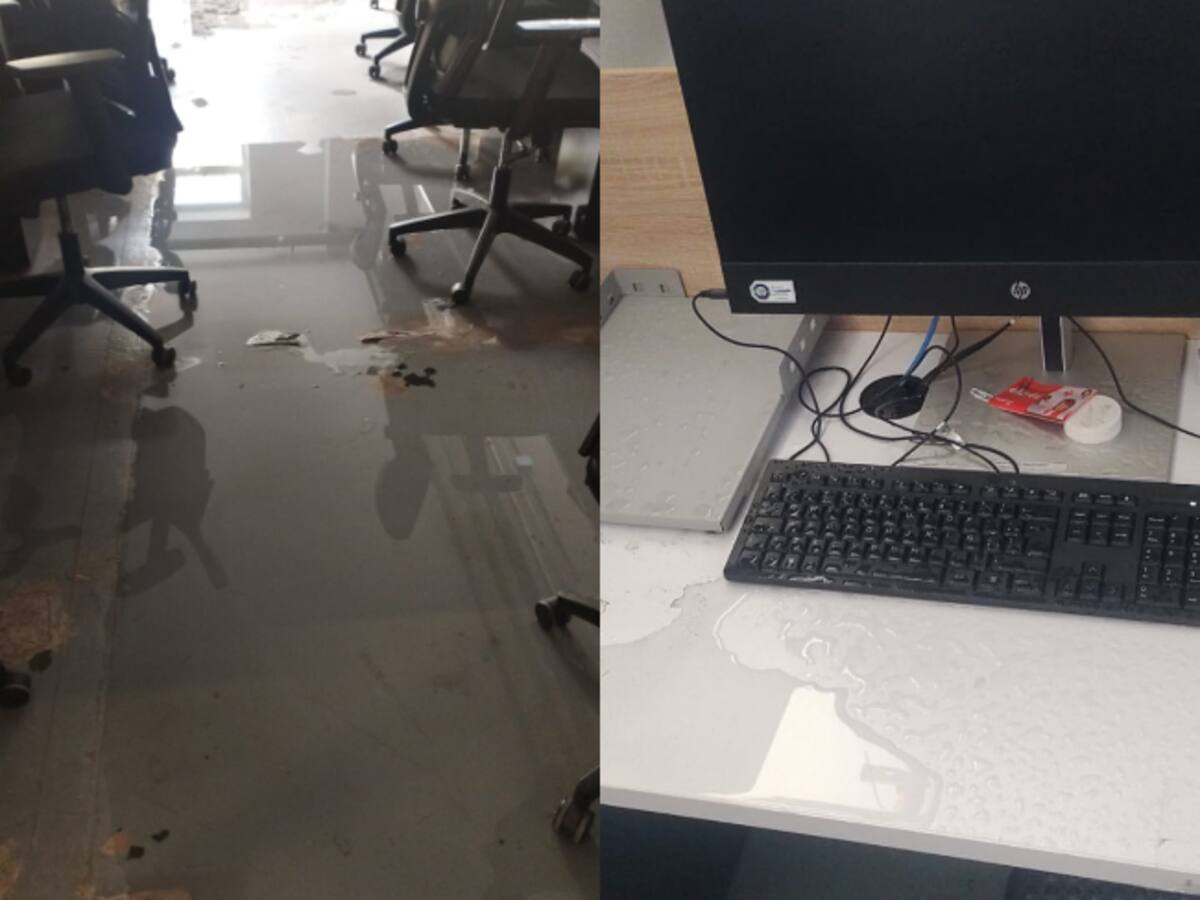 Sede principal de la Unidad Nacional de Protección en Bogotá se inundó por los aguaceros