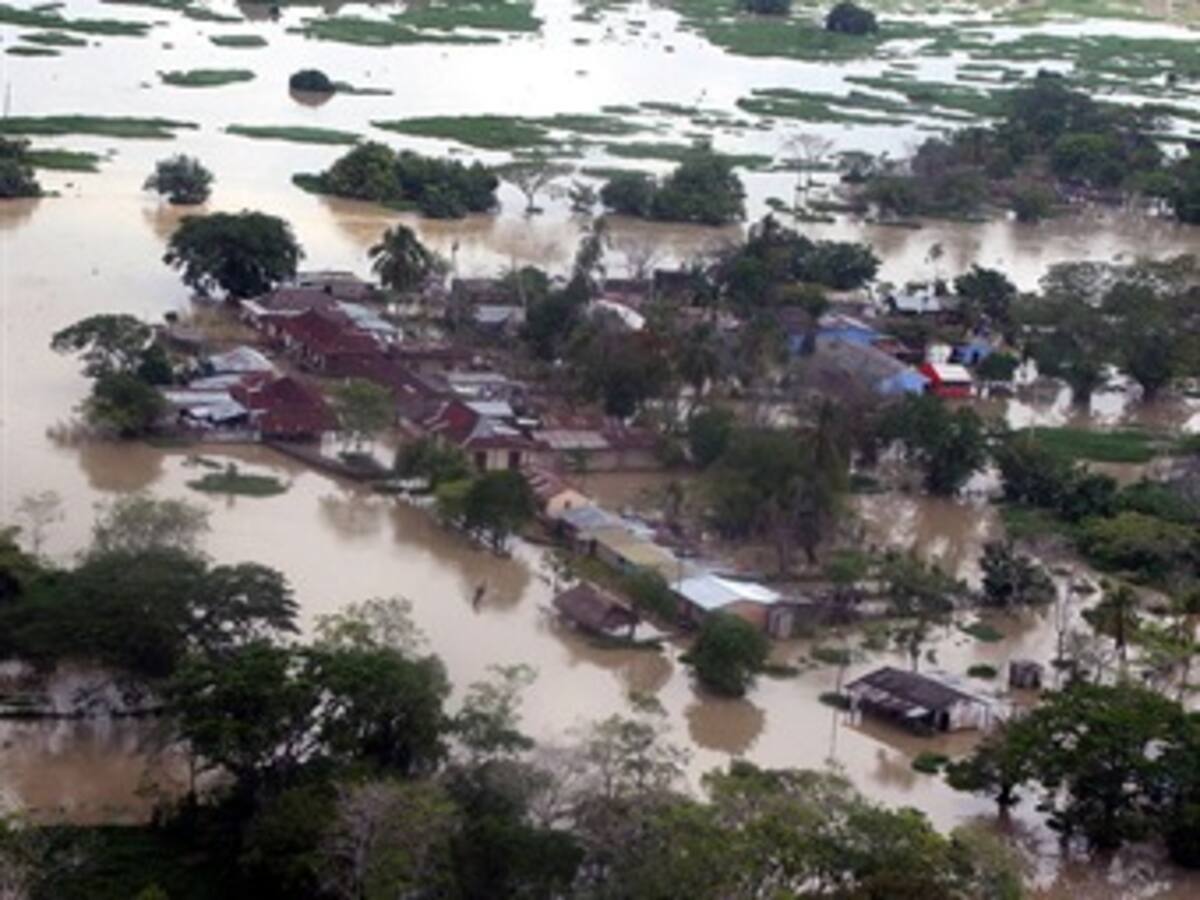 Hay dos millones 222 mil damnificados por el invierno, según el Dane