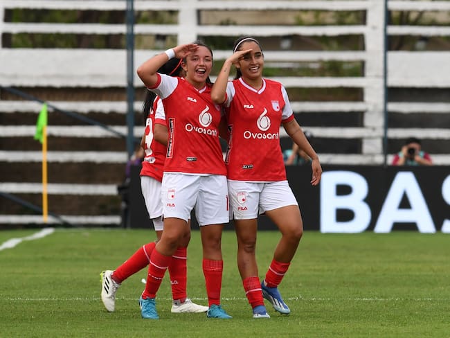 María Camila Reyes, figura de Independiente Santa Fe en la CONMEBOL Libertadores Femenina 2024. (Photo by Christian Alvarenga/Getty Images)