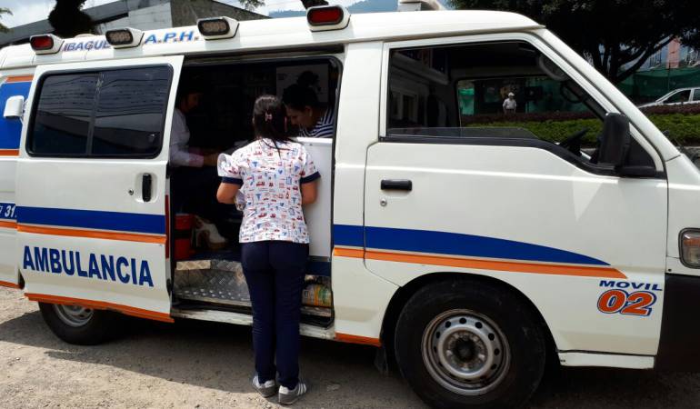 Ambulancia inspeccionada en Ibagué