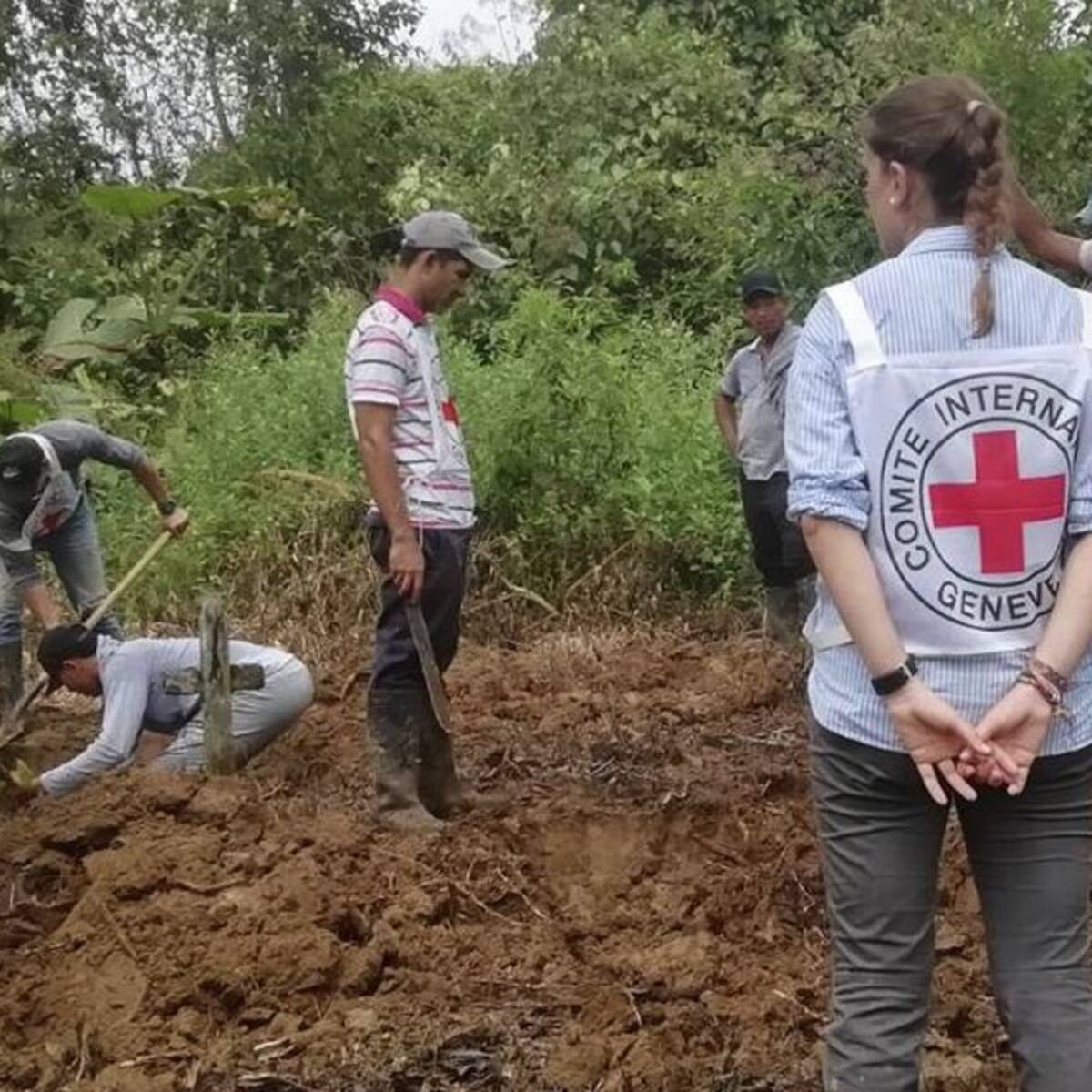 El CICR recuperó tres restos humanos de una fosa en Dabeiba, Antioquia