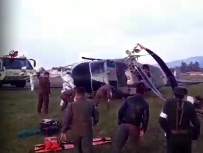 Un herido dejó accidente de helicóptero de la Armada en Guaymaral
