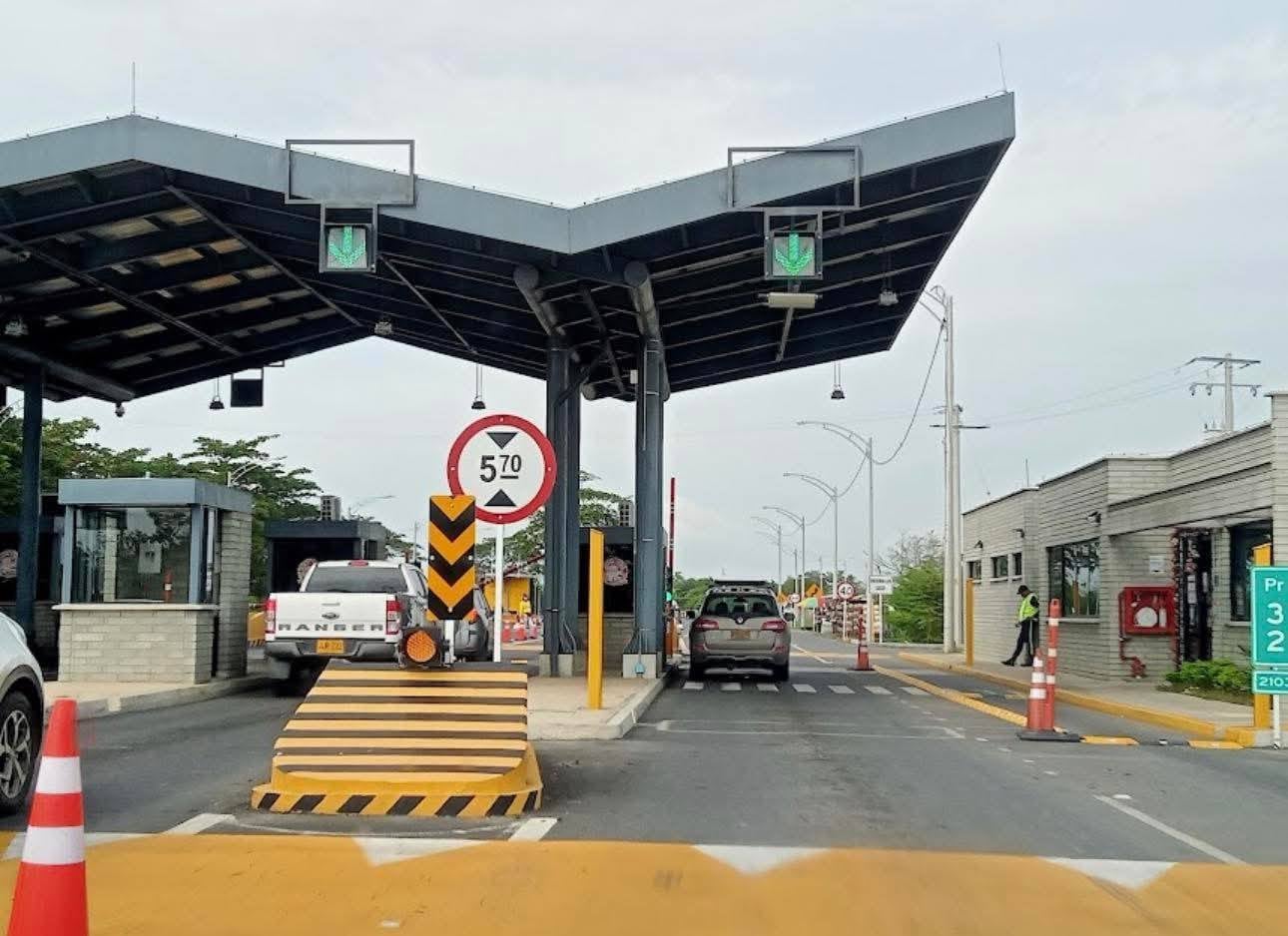 Estación de peaje en el departamento de Córdoba.