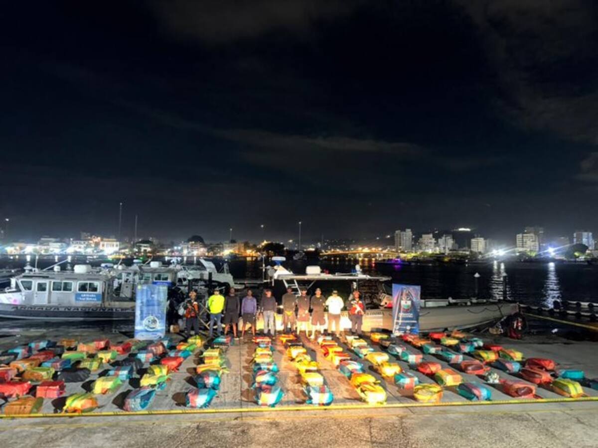 Fuerzas Militares en Tumaco, el Valle y el Caribe: más de seis toneladas de droga incautadas