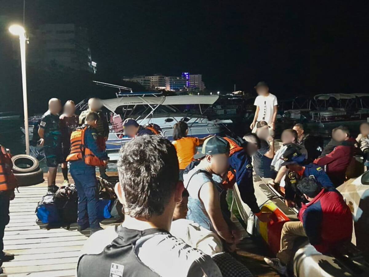Rescatan a 19 migrantes suramericanos en San Andrés