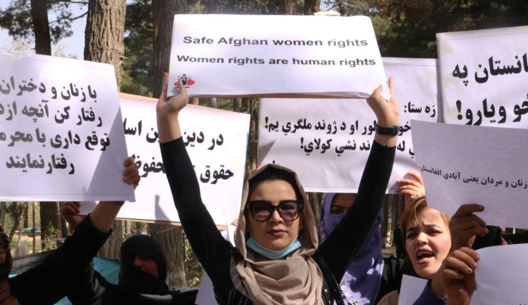 Protestas de mujeres en Afganistán 