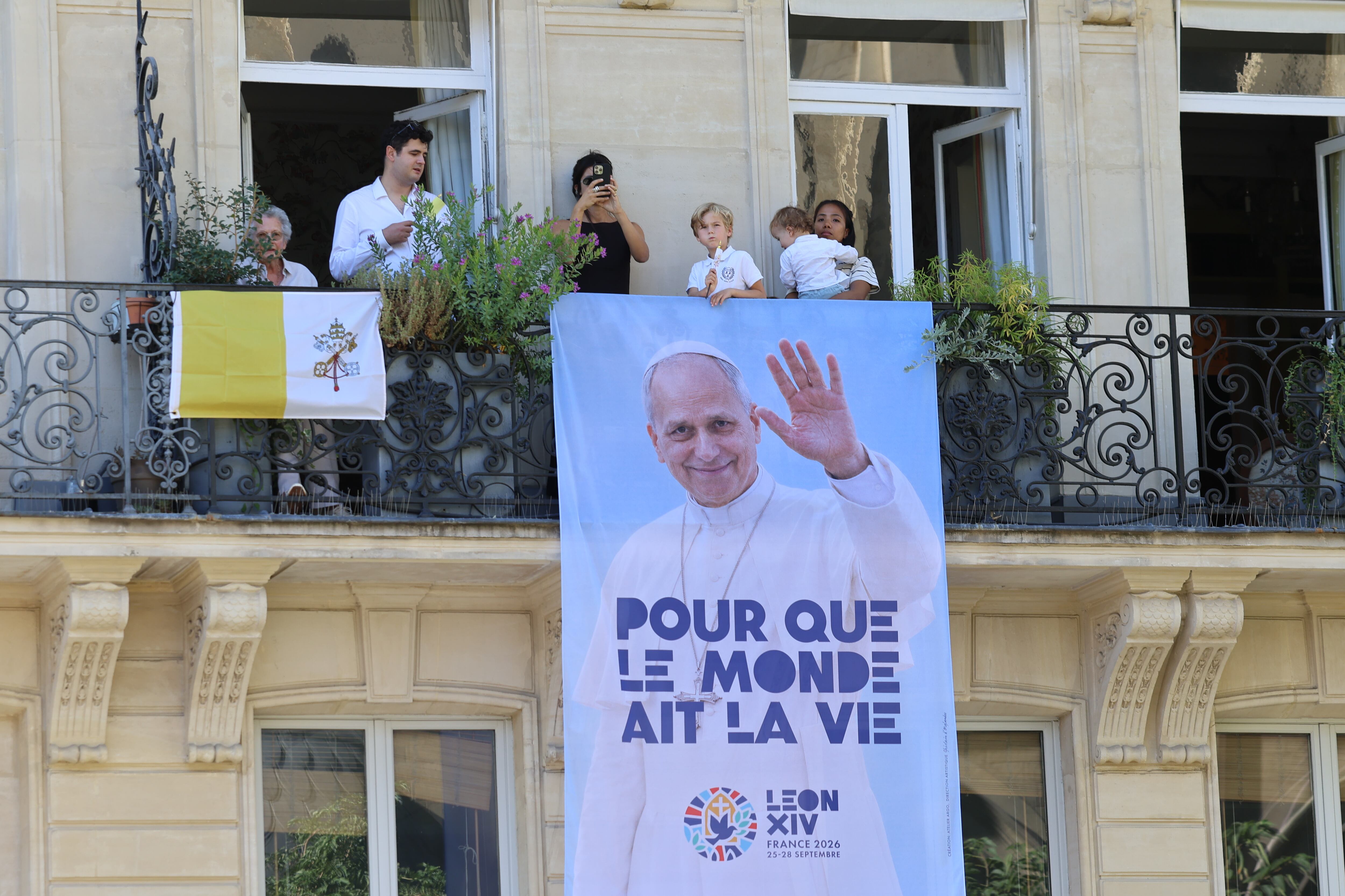 Papa León XIV en Francia. 25 de septiembre de 2026. Foto: Getty Images.