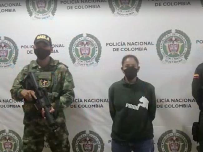 Mujer capturasa por Policía, FIscalía y Ejército en Quindío
