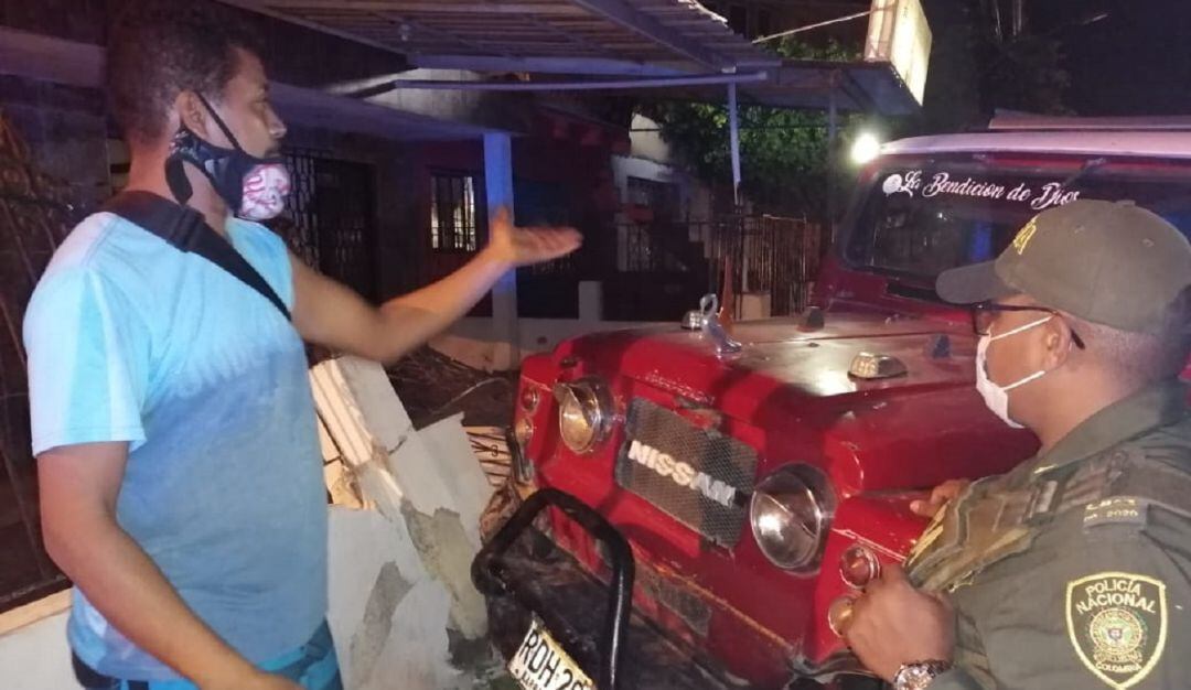 El hecho ocurrió en la vía principal del barrio Daniel Lemaitre.