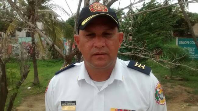 Capitán Gonzalo Restrepo, comandante de bomberos de Puerto Colombia.