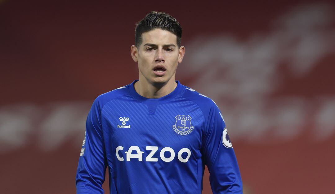 James Rodríguez se perderá con Everton FC crucial duelo de FA Cup