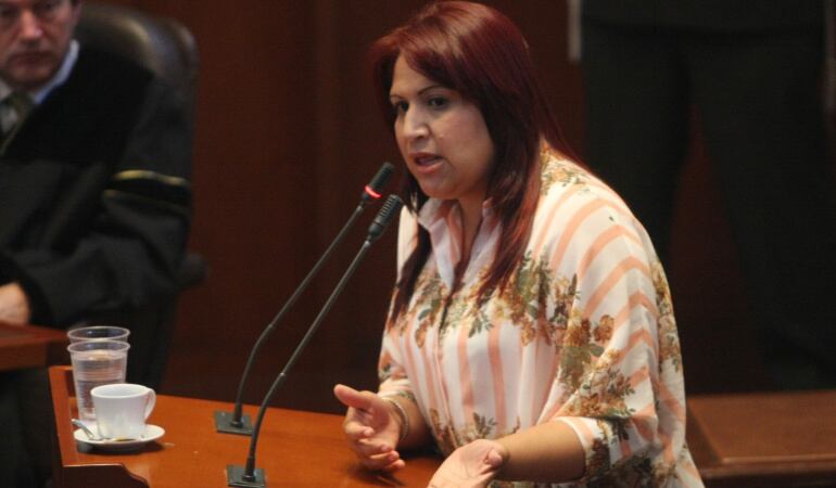 Ante la Sala Penal de la Corte Suprema de Justicia, la ex congresista Yidis Medina.