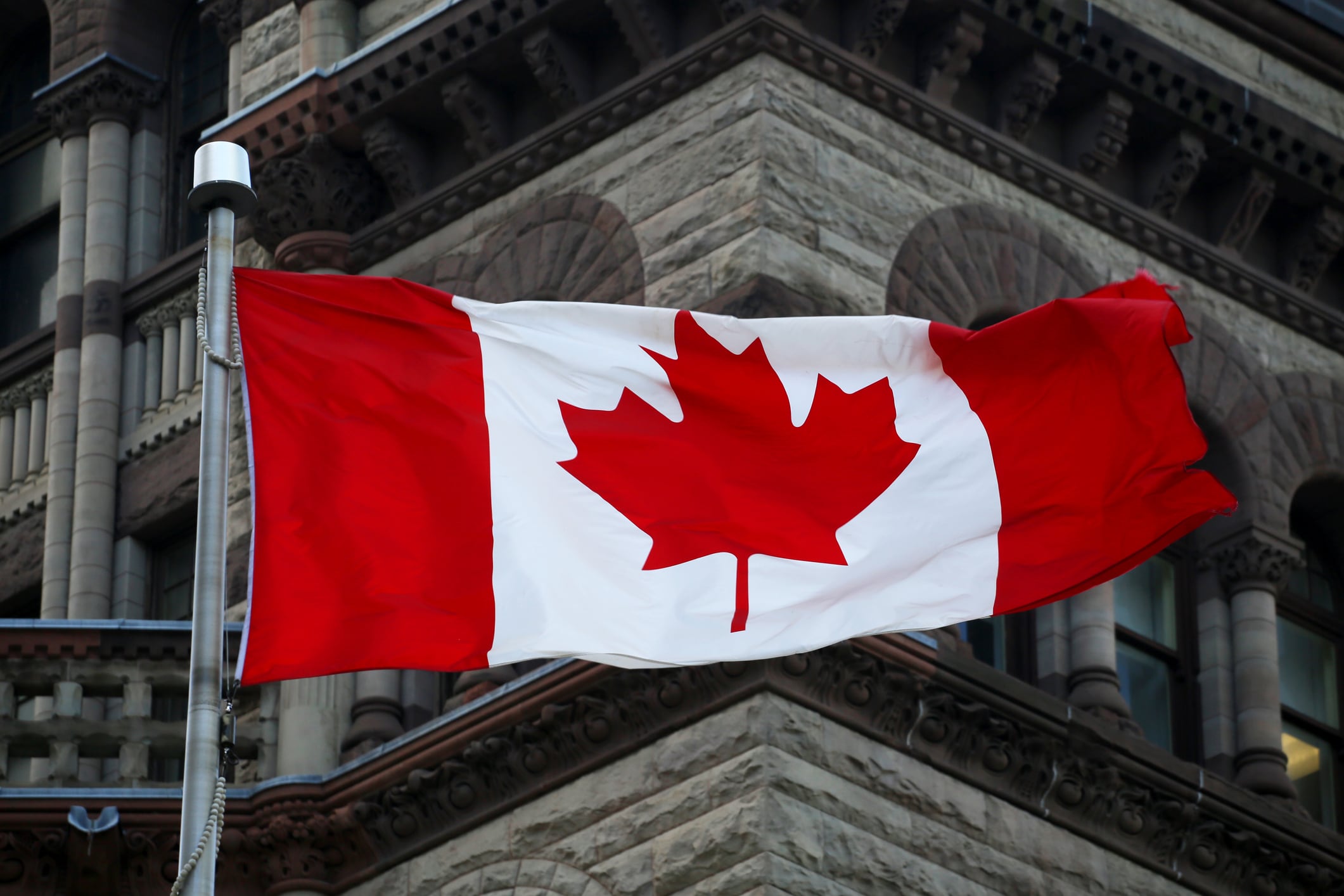 Bandera de Canadá / Getty Images