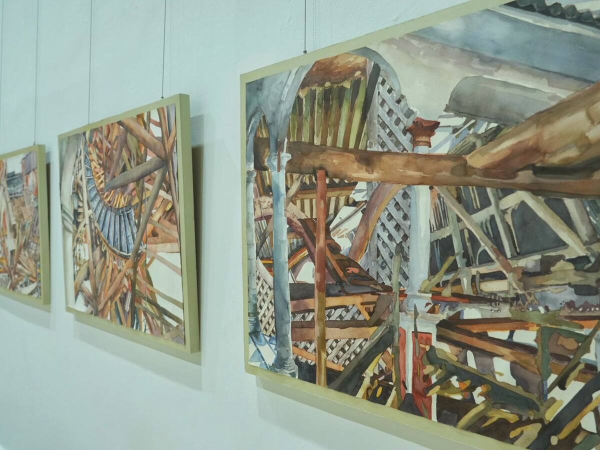 Manantial de formas y colores en exposición artística del Talento Unibac