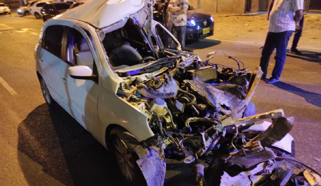 El accidente se presentó a pocos metros del peaje del barrio Ceballos