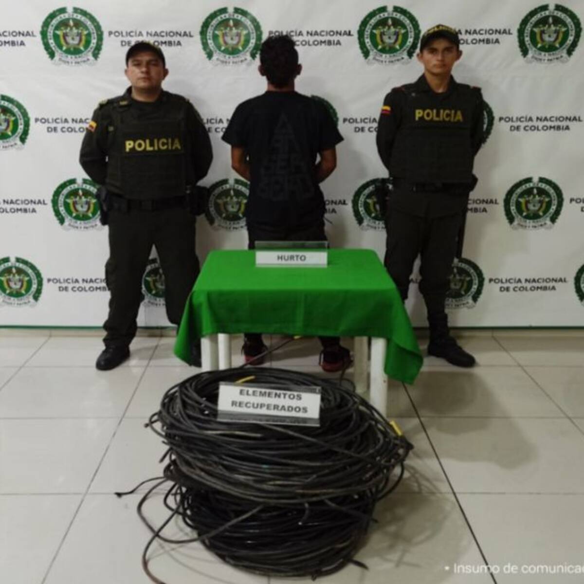 A la cárcel hombre que robaba cable del alumbrado público