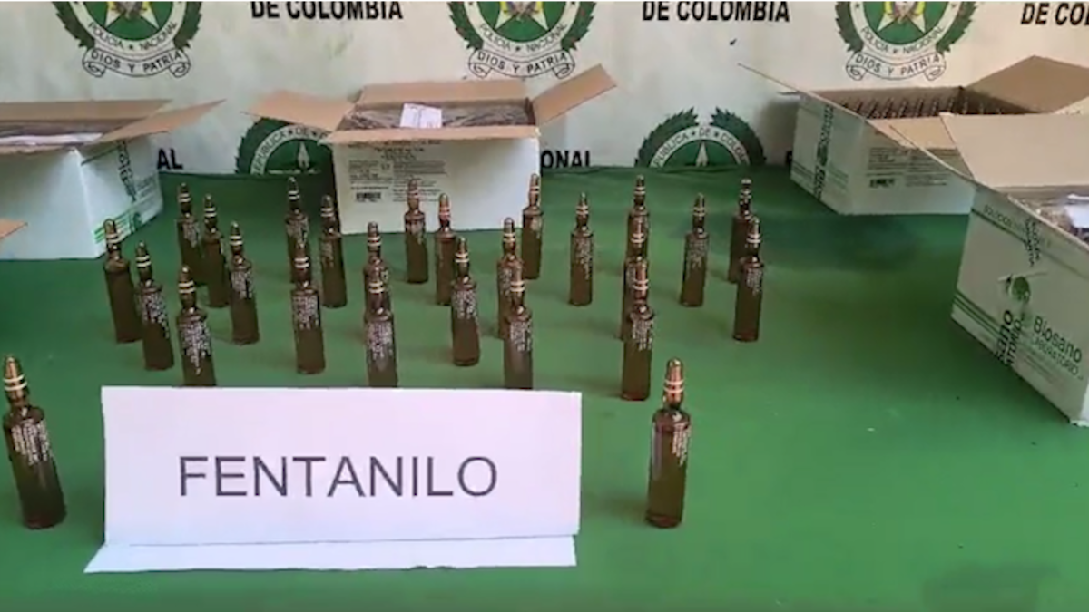 Incautan el cargamento más grande de fentanilo en vías de Caldas