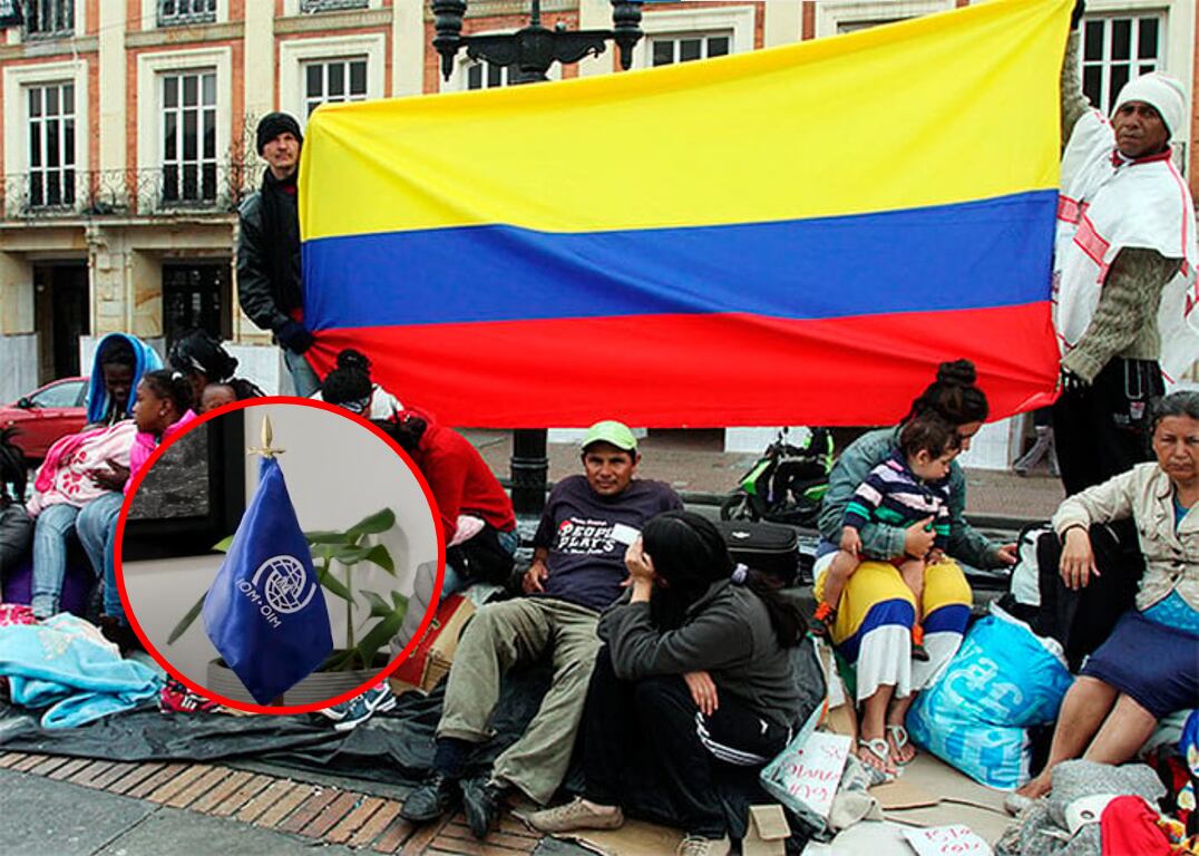 Imagen referencial de migrantes internos colombianos en Bogotá.