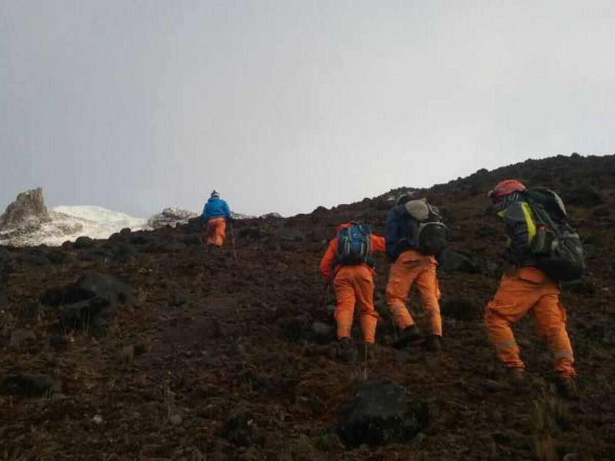Organismos de socorro descartaron la versión de un cadáver en el nevado del Tolima