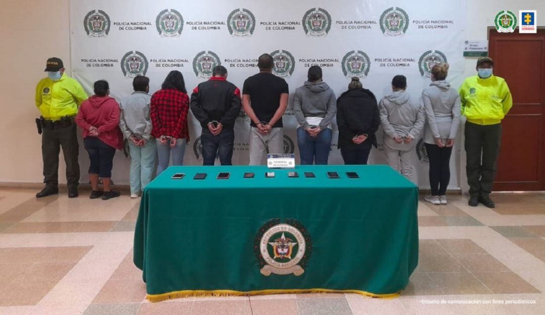 Nueve capturados, siete de ellos mujeres de la banda delincuencial "los banqueros"