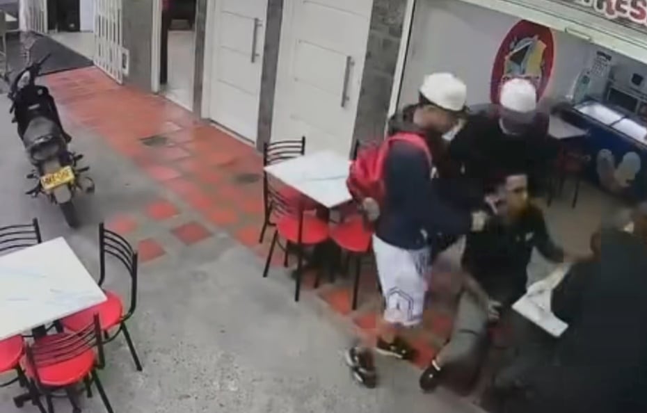 El suceso delictivo quedó grabado en cámaras de seguridad. Crédito: Alcaldía de Puerto Tejada.