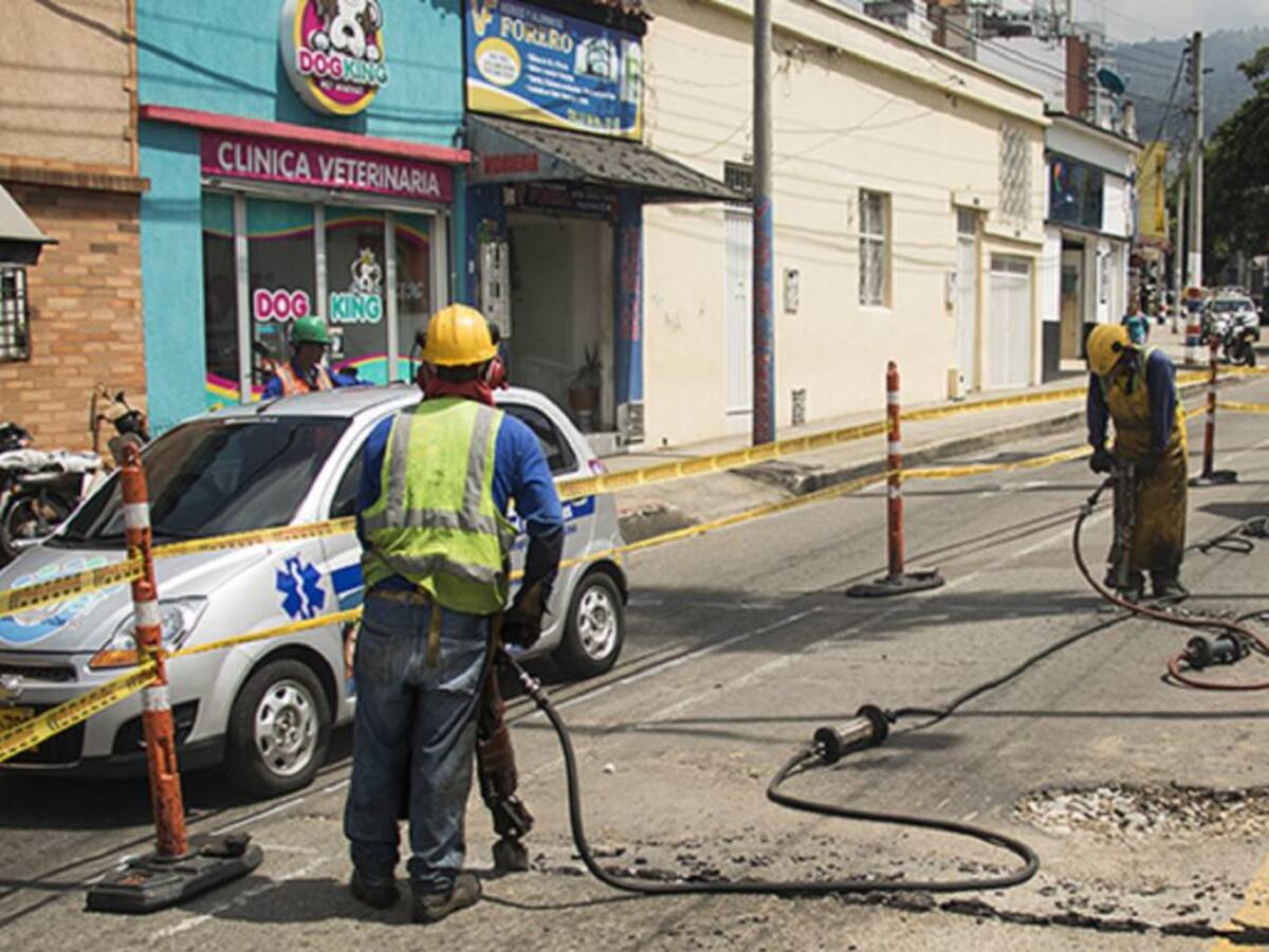 Reanudan reparcheo en el centro de Bucaramanga