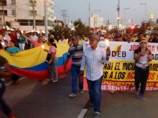 Marcha de docentes el 25 de julio en Cartagena será en el Centro Histórico