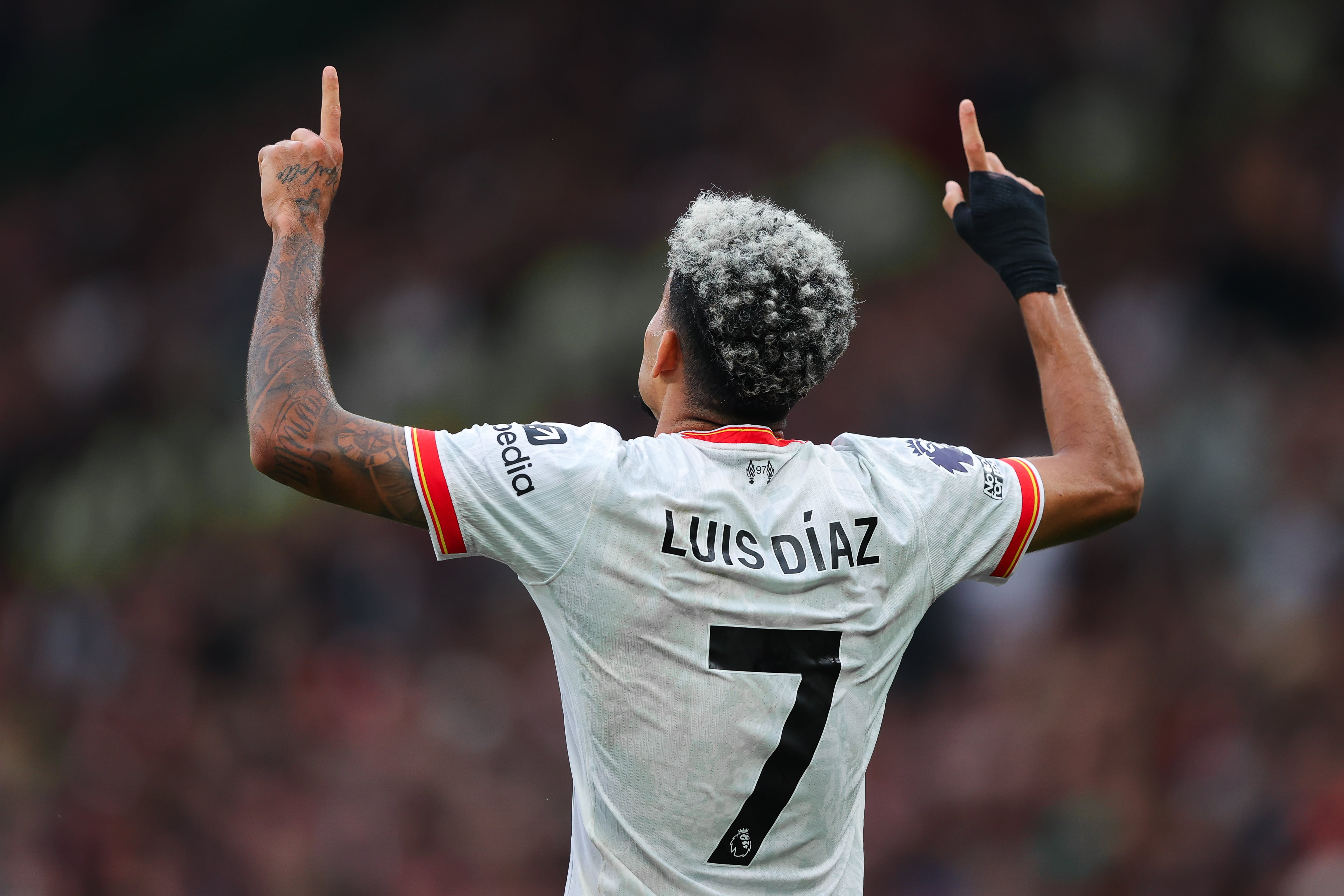 Luis Díaz, delantero y figura del Liverpool. (Photo by James Gill - Danehouse/Getty Images)