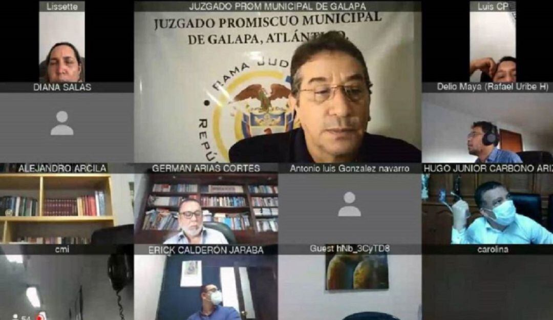 Captura de pantalla de audiencias virtuales