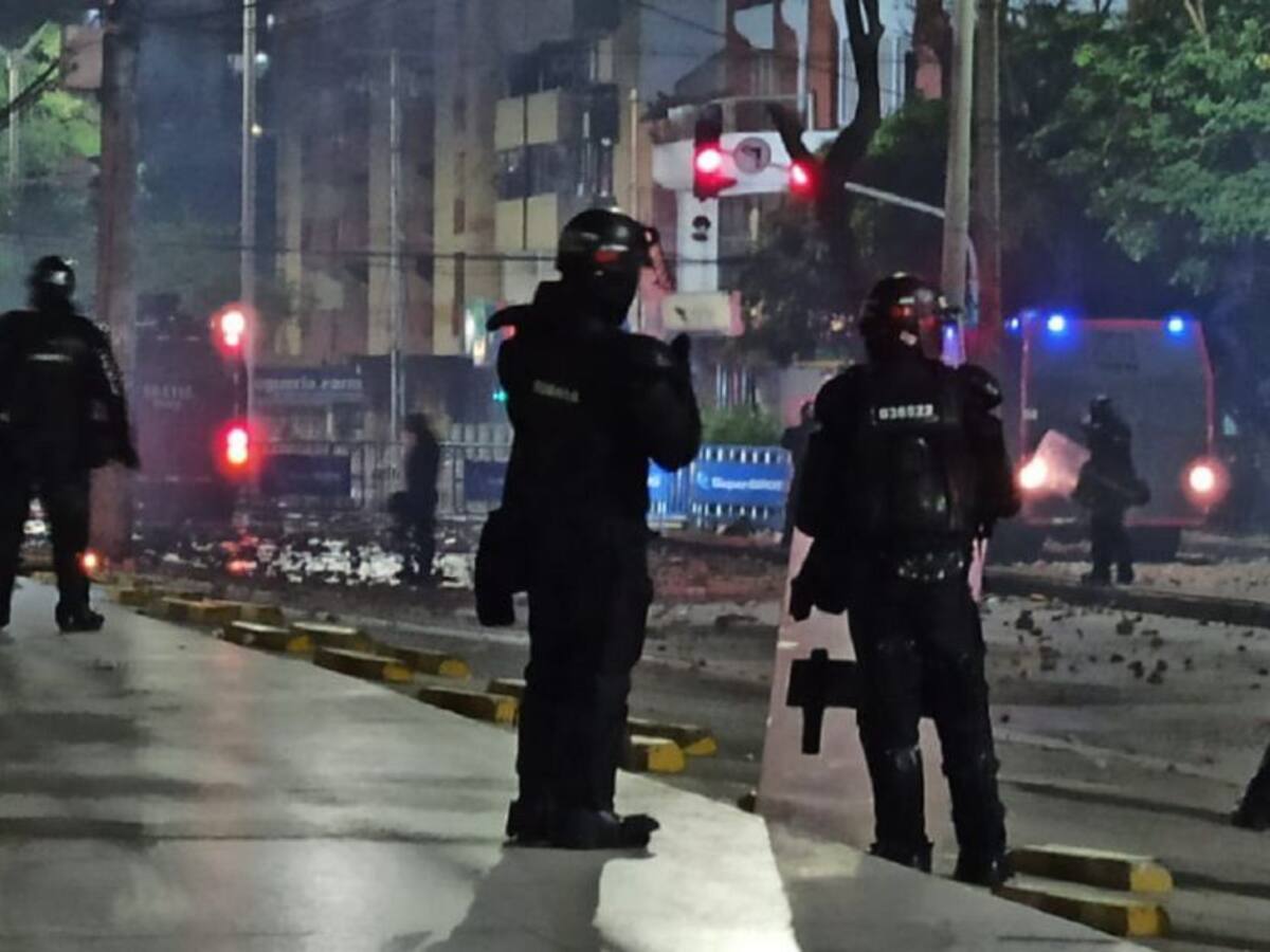 'Papalopez' habrían atacado con disparos al Esmad durante desmanes: Policía