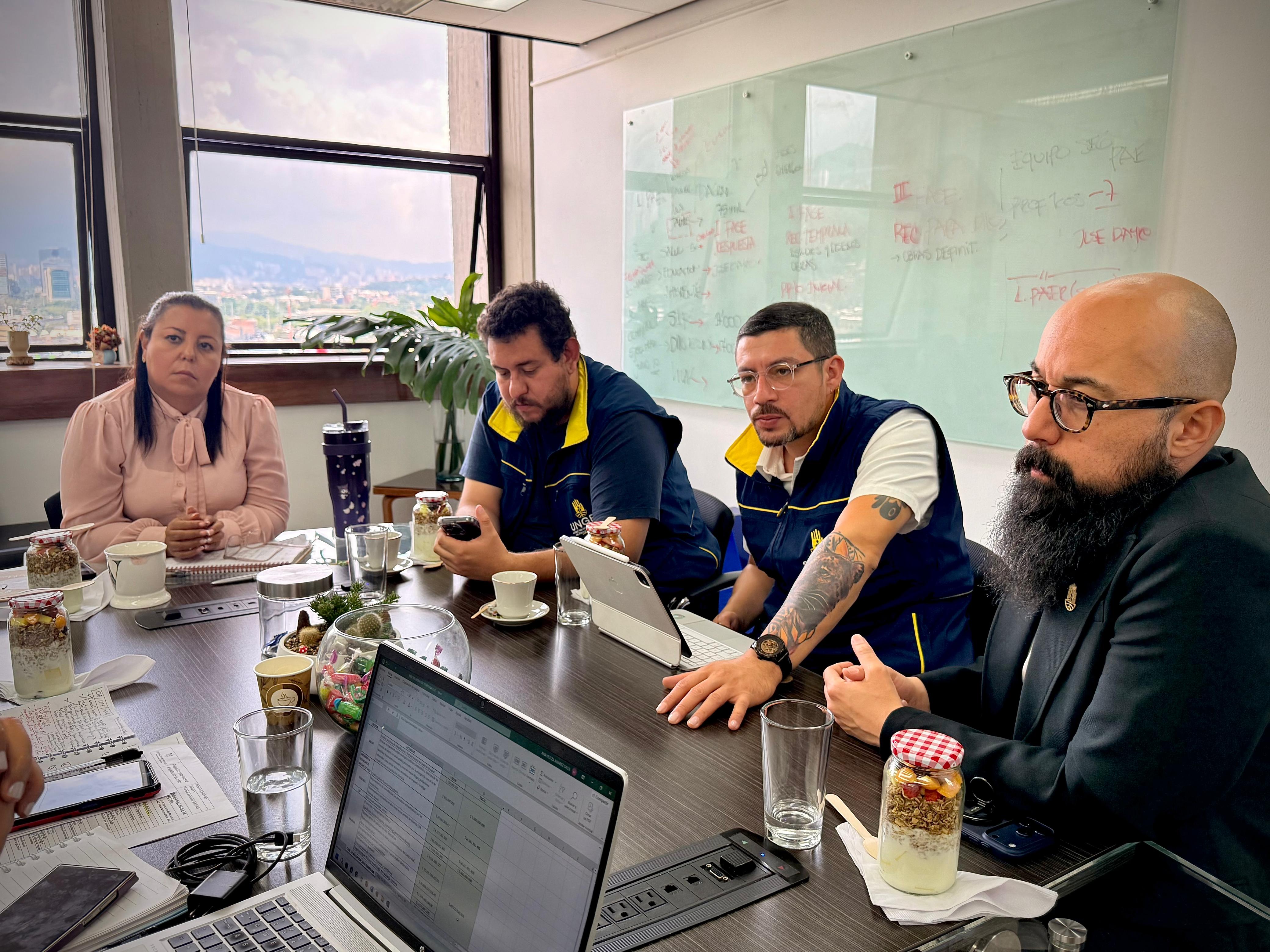 Reunión de UNGRD y DAGRAN. Cortesía: Gobernación de Antioquia.