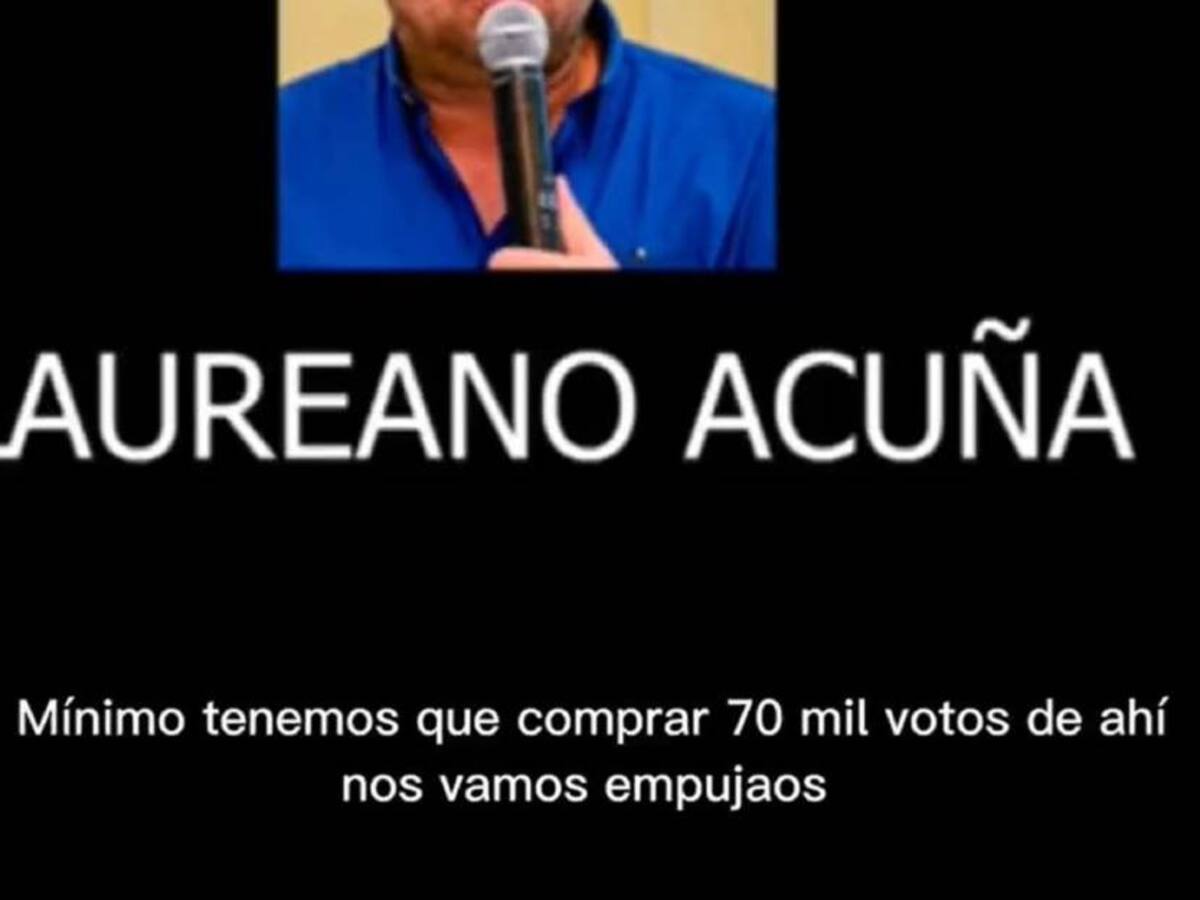 Nuevo audio salpica al senador Laureano Acuña con presunta compra de votos